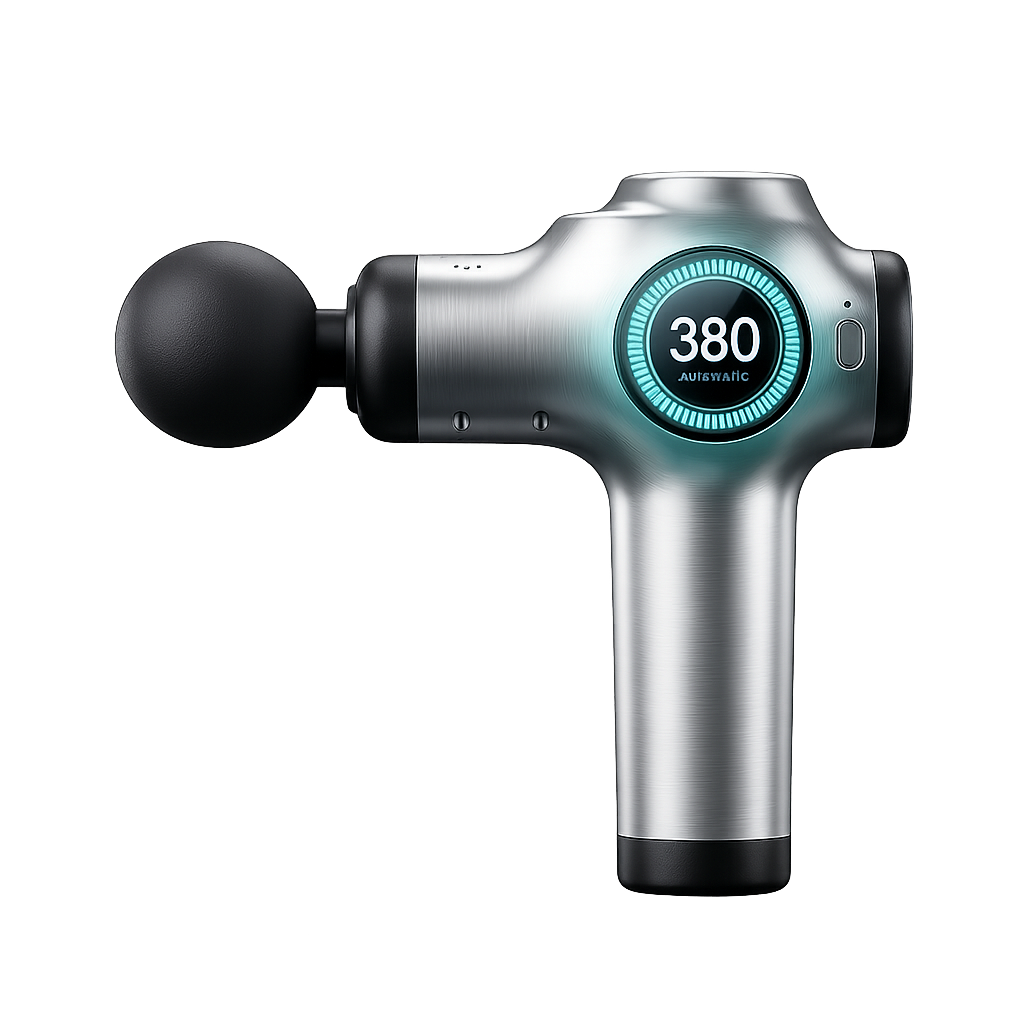 Brushed-Aluminum Silent Mini Massage Gun