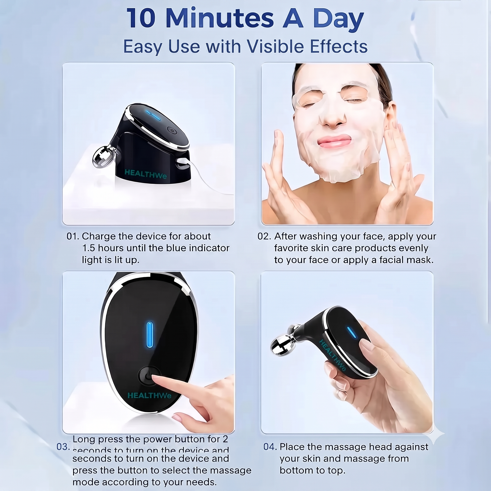 Microcurrent Facial Toning Device