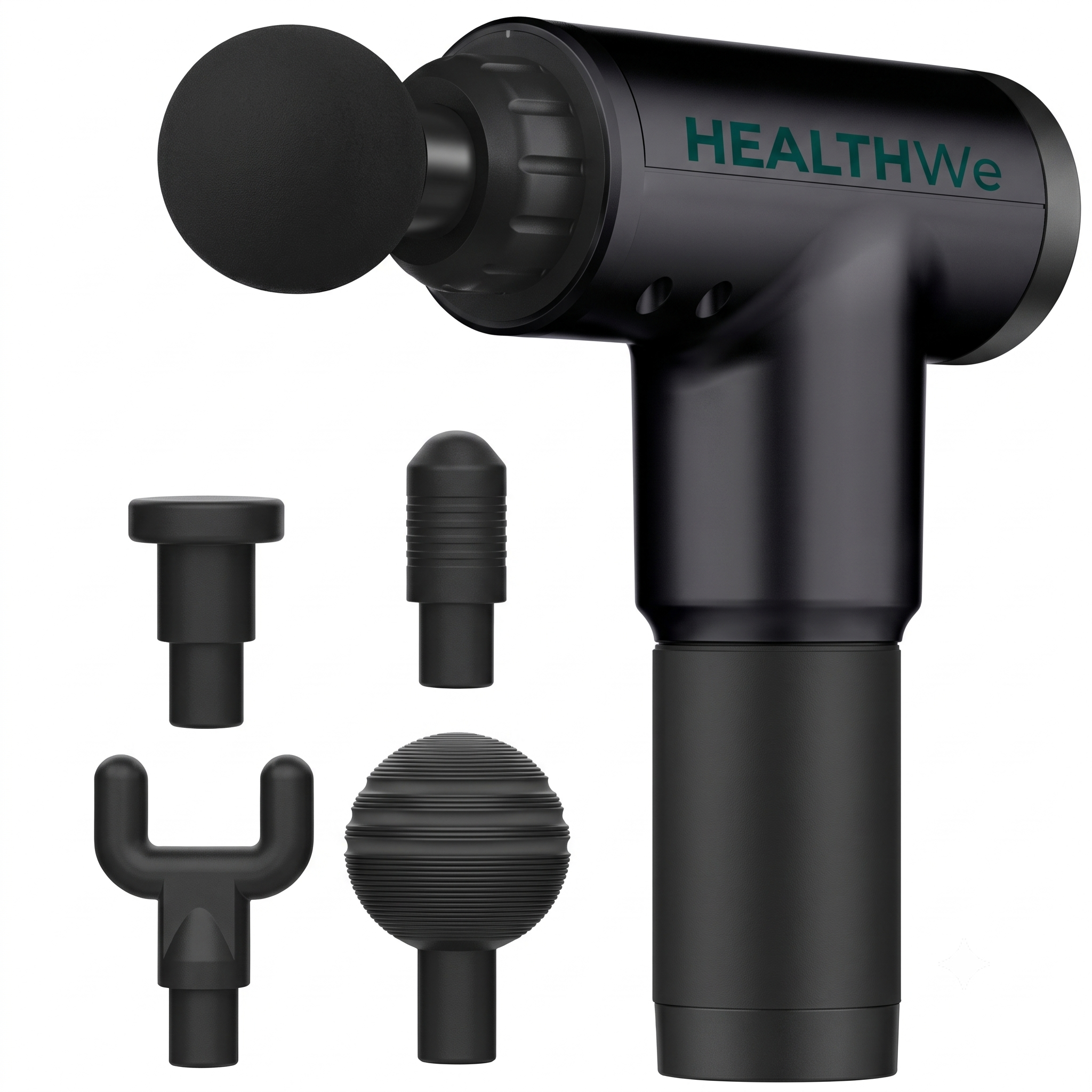 Brushed-Aluminum Silent Mini Massage Gun