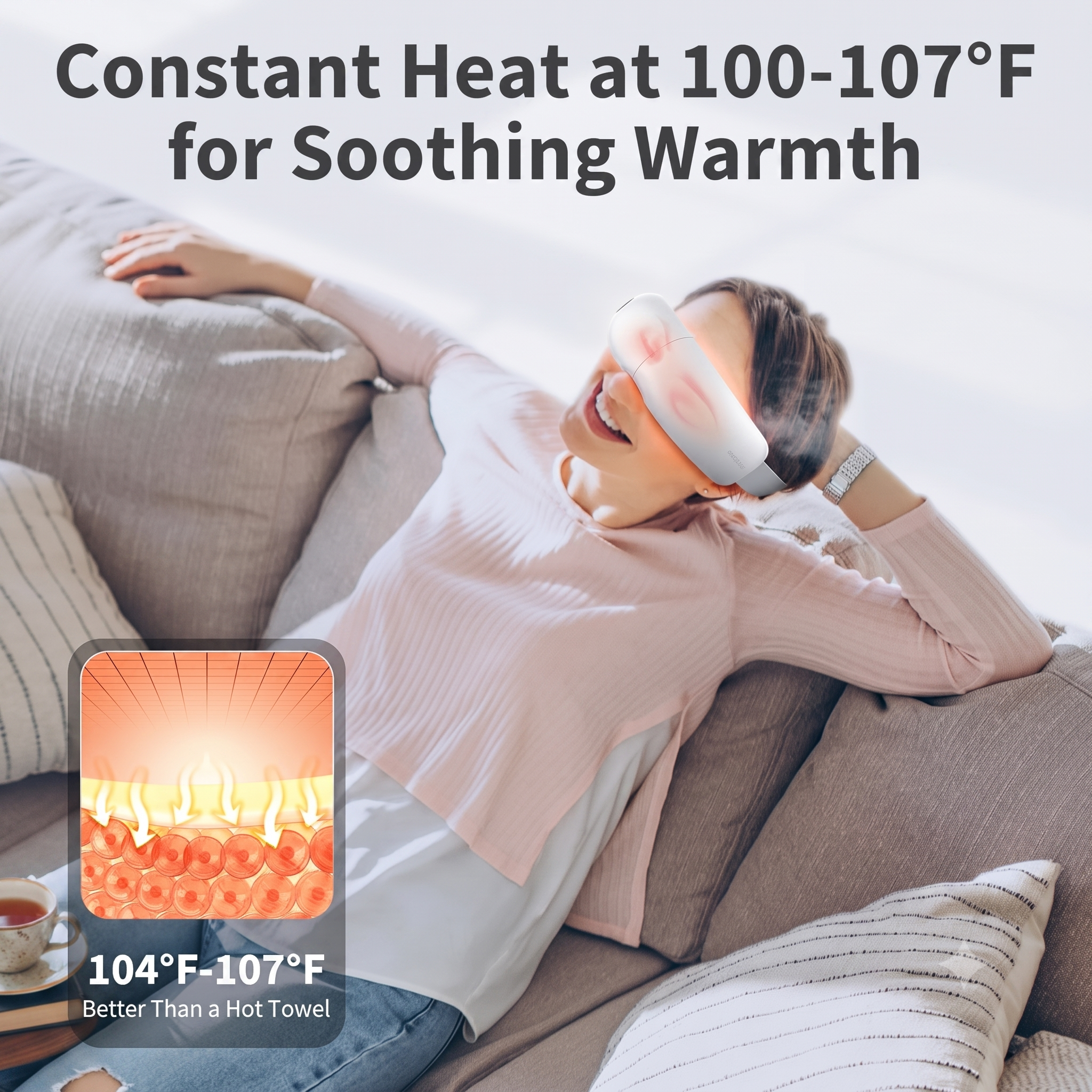 Intelligent Eye Massager with Heat & Air Compression